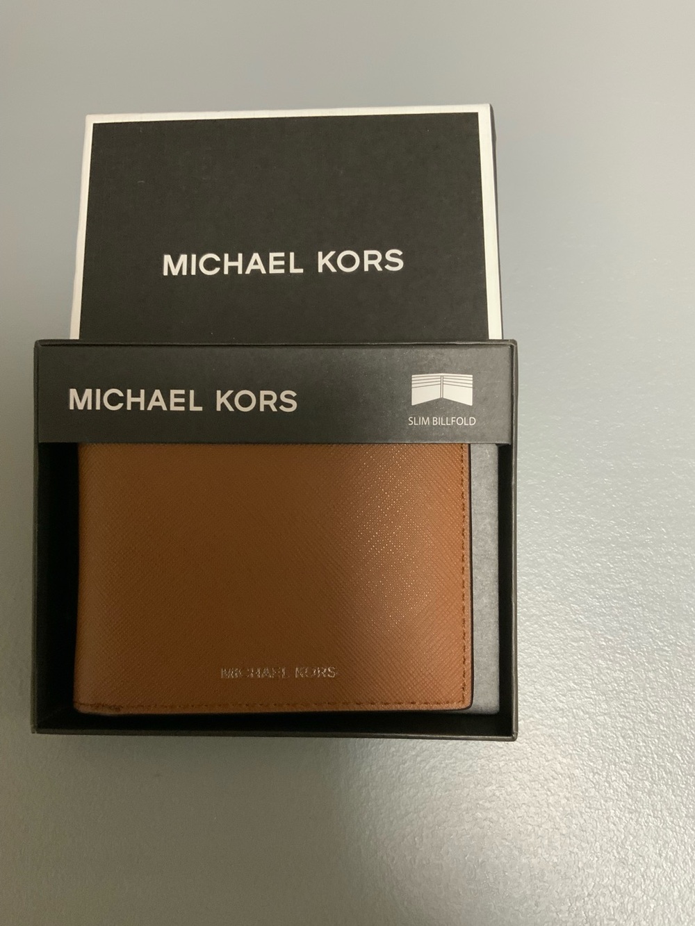 Michael Kors Men's Slim Billfold Wallet - Tan Brown